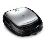Tefal sw341d12 gaufrier et appareil  croque - monsieur 700 w noir, acier inoxydable
