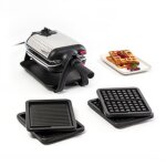 Tefal wm755d12 king size - gaufrier - 1. 2 kwatt - noir / inox