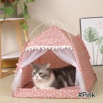 Tente lit pour chat, produits pour animaux de compagnie, le tipi gnral, hamac confortable ferm avec ...