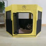 Tente octogonale pliable pour animaux de compagnie, niche, lits pour chiens et chats, abri pour chiots, ... Tente octogonale pliable pour animaux de compagnie, niche, lits pour chiens et chats, abri pour chiots, ...