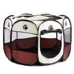 Tente octogonale pliable et portable pour chien et chat, id�ale pour la maison, le parc a chiot, le parc ...