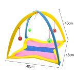 Tente taquine pour chat, cloche, lit pliable pour chat, tente ludique, jouet mignon pour animal de compagnie, ...