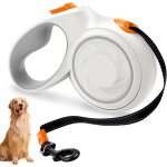 Teppc - laisse chien enrouleur, longe pour chien 5m, laisse enrouleur rtractable, laisse nylon avec ...