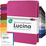 Teppc - lucina drap - housse coton 180x200 - 200x200 cm rose Teppc - lucina drap - housse coton 180x200 - 200x200 cm rose