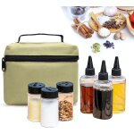 Teppc - pot d'assaisonnement bouteille de sauce portable, lot de 6 pots a epices avec sac de rangement ... Teppc - pot d'assaisonnement bouteille de sauce portable, lot de 6 pots a epices avec sac de rangement ...