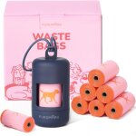 Teppc - sacs  crottes pour chiens, sacs  djections canines pour chien, 120 sacs parfum rose avec ...