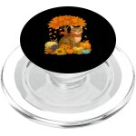 Teppc - thanksgiving automne automne chat feuille arbre automne it's fall y'all popsockets popgrip pour ...