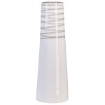Terre cuite vase d�coratif 57 cm blanc gris tarragona