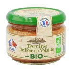 Terrine de foie de volaille bio - france - pot 180g