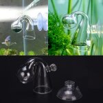 Testeur de co2 pour aquarium, 1 pi�ce, testeur de gouttes de verre avec ventouse, accessoire pour plantes ...