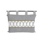T�te de lit en pur coton 45x70 cm aude, par soleil d'ocre