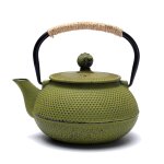 Tetsubin 0. 6 litre - théière japonaise verte patinée noir Tetsubin 0. 6 litre - théière japonaise verte patinée noir