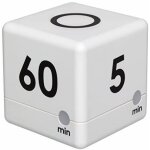 Tfa dostmann digital cube. minuteur, plastique, blanc, 6 x 6 x 6 cm