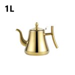 Thire en acier inoxydable 1l / 1, 5 l, bouilloire a eau plus epaisse avec filtre, thire d'htel, ...
