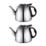 Th�i�re en acier inoxydable, 2x1, 2 l, cuiseur a induction, outils de cuisine cr�atifs, bouilloire a ...