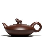 Thire elphant de bon augure en argile violette, thire faite a la main, bouilloire de cuisine, outil ...
