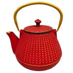 Thire japonaise rouge en fonte 1 litre