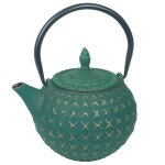 Théière japonaise vert sapin en fonte 0. 85 litre Théière japonaise vert sapin en fonte 0. 85 litre