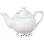Thire en porcelaine blanche shabby l23xpr14xh16 cm