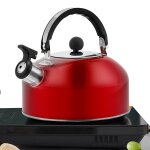 Thire a siffler en acier inoxydable 1, 8 l, bouteille de camping durable, pot lger pour les voyages, ...