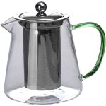 Thire en verre borosilicate de 950ml, rsistante a la chaleur, carr, service a th, filtre a lait ...