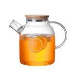 Thire en verre borosilicate transparent pour la maison, bouilloire en verre rsistant a la chaleur