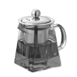 Promotion! th�i�re en verre epais r�sistant a la chaleur de 750ml, infuseur en acier inoxydable, bouilloire ...