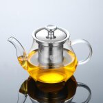 Thire en verre avec filtre amovible, rsistant a la chaleur, pour bouilloire a th kung fu