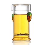 Thire en verre avec filtre cj257, thire a fleurs en borosilicate transparent rsistant a la chaleur, ...