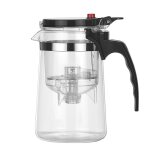 Th�i�re en verre a haute teneur en borosilicate, r�sistante a la chaleur, pour le th� et l'eau, pour ...