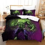 The hulk ensemble housse de couett imprim�� d et taie d'oreiller , ultra doux microfibre hypoallerg��nique ...