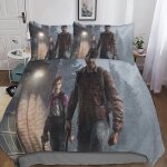 The last of us housse de couette du monde taies d'oreiller, d parure de lit series avec fermeture ��clair ...