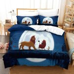The lion king ensemble de literie imprim�� en d parure de lit housse de couette cartoon, sets de housse ...