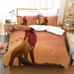 The lion king parure de lit housse de couette en microfibre douce avec sens d'impression d pour enfants, ...