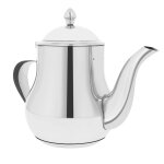 Th�i�re en acier inox capacit� 1, 2l avec bec verseur et couvercle signature argent