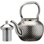 Th�i�re en acier inoxydable avec infuseur amovible 71 oz (2000ml) miroir epaissi poli cuisini�re th�i�re ...