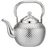 Th�i�re en acier inoxydable avec infuseur amovible 71 oz (2000ml) miroir epaissi poli cuisini�re th�i�re ...
