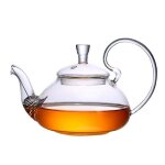 Thire elgante en verre borosilicate de 600 ml avec couvercle sphrique - compatible micro - ondes ...