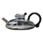 Theiere en verre borosilicate resistant a la chaleur, capacite 500 ml, compatible avec toutes les plaques ...