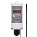 Thermostat d'ambiance - emos - p5684 - ecran num�rique r�tro�clair� - hyst�r�sis r�glable - capteur capillaire ...