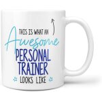 This is what an awesome personal trainer looks like gift present christmas birthday ceramic mug