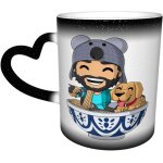 Thinknoodles tasse a caf�, tasse a th�, tasse tendance en c�ramique a couleur changeante, tasse fantaisie ...