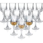 Tianyi - lot de 12 verres a liqueur avec tige / tequila / sherry 50 ml