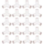 Tianyi - lot de 20 raccords latéraux en t en pvc pour, abri, accessoires de tuyau 20 mm Tianyi - lot de 20 raccords latéraux en t en pvc pour, abri, accessoires de tuyau 20 mm