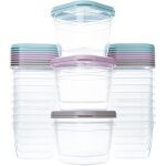 Tianyi - lot de 24 botes alimentaires en plastique sans bpa, compatibles avec micro - ondes, lave - ...