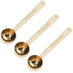 Tianyi - lot de 3 cuillres a mesurer a caf, cuillre a caf en acier inoxydable, cuillre a soupe a ...