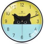 Tianyi - 30cm horloge murale chat design moderne, crative pendule murale originale, silencieuse sans ...