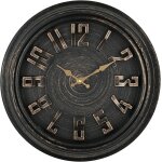 Tianyi - 3d horloge murale 30, 5 cm, silencieuse, sans tic - tac, horloge rtro classique alimente par ...