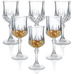 Tianyi - lot de 6 verres a liqueur avec tige / tequila / sherry 50 ml