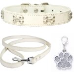 Tianyi - colliers pour chiens collier en cuir laisse de chien combo set collier chien collier chiot réglable ... Tianyi - colliers pour chiens collier en cuir laisse de chien combo set collier chien collier chiot réglable ...